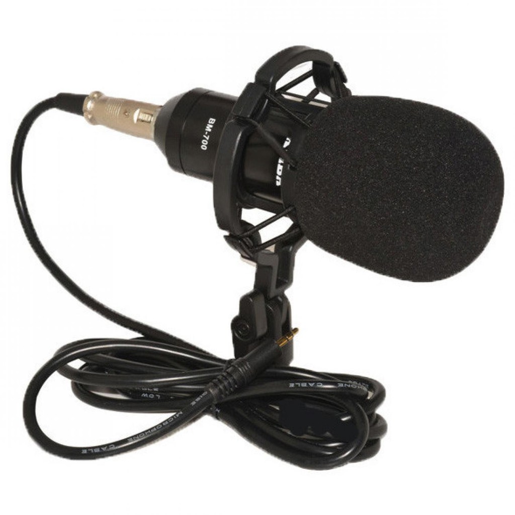 Best Seller ! TaffSTUDIO Mikrofon Kondenser Studio dengan Shock Proof Mount - BM-700