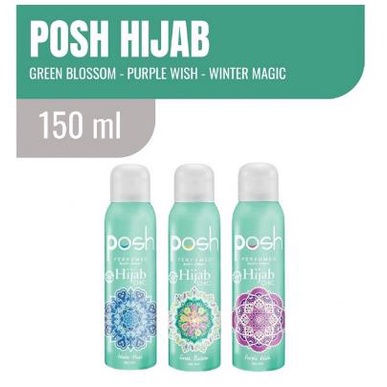 * NCC * POSH Parfum Body Spray Perfume Form Men And Women Odour Fighting Active Wangi Sepanjang Hari