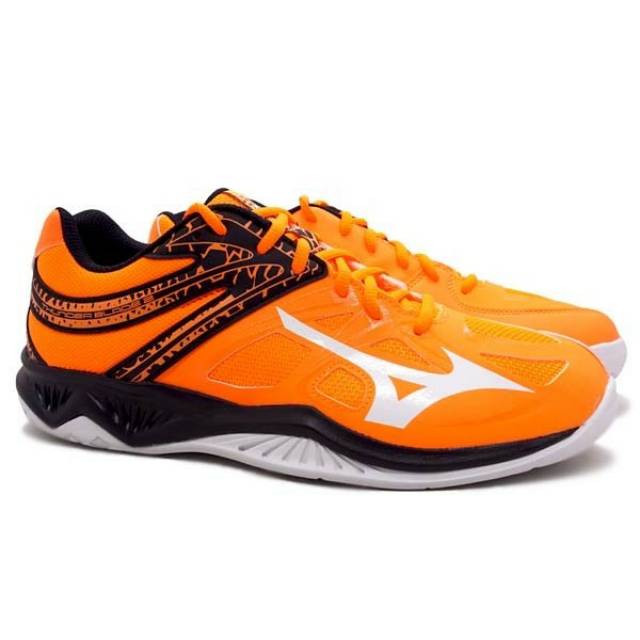 Sepatu Voli Mizuno Thunder Blade 2 LOW Orange Black Original