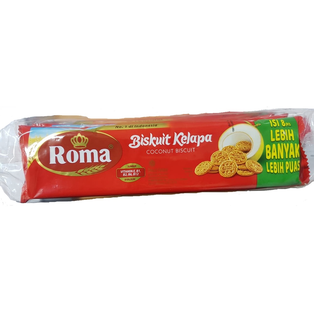 BISKUIT ROMA KELAPA SACHET 36GR HALAL COCONUT BISCUIT