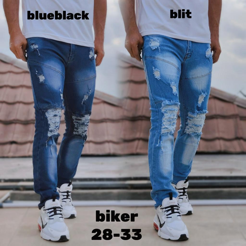 GEVAR Celana Jeans Bikers Pria Jeans Panjang Pria Premium