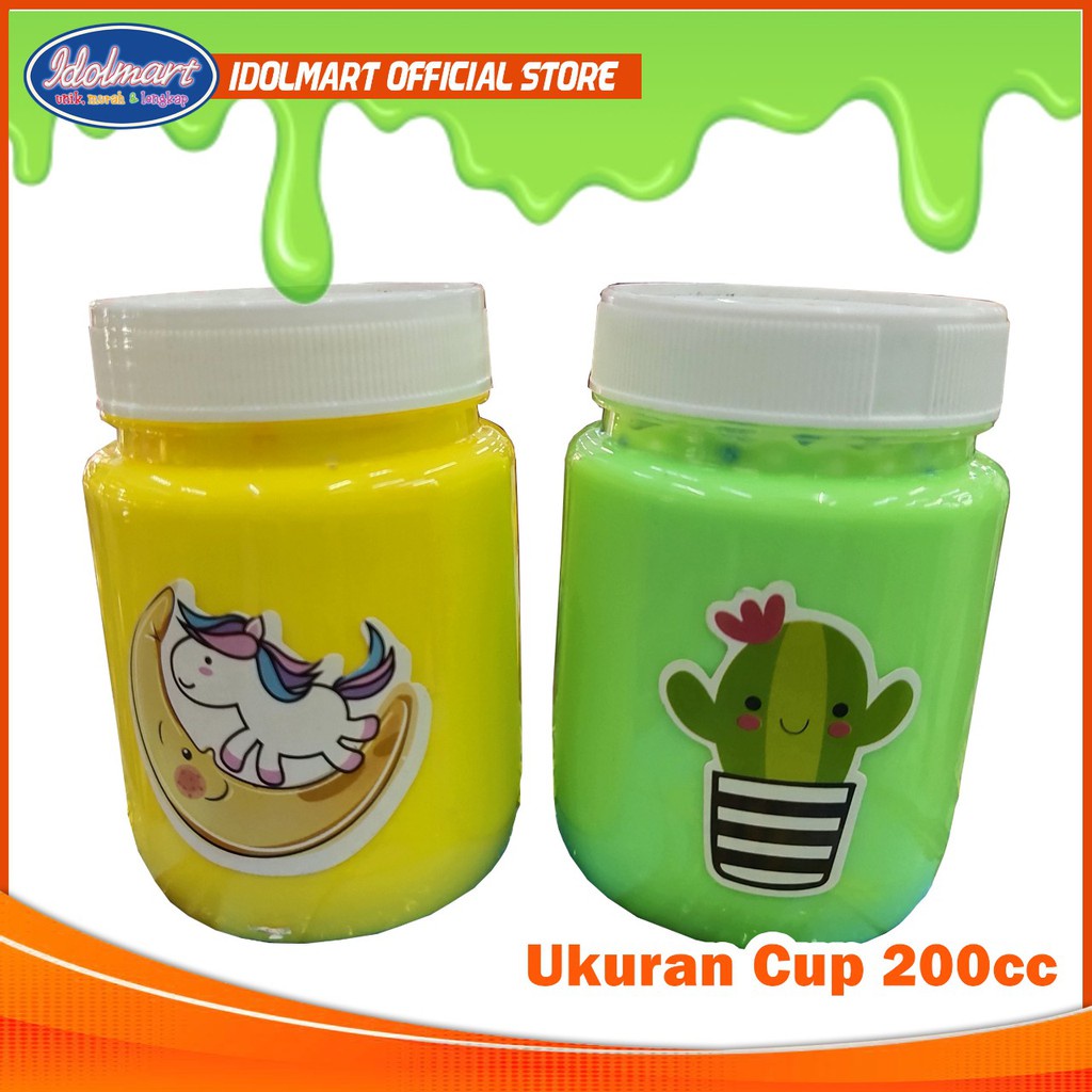 IDOLAKU Slime Cup  Ukuran 200Ml /Mainan Anak-anak