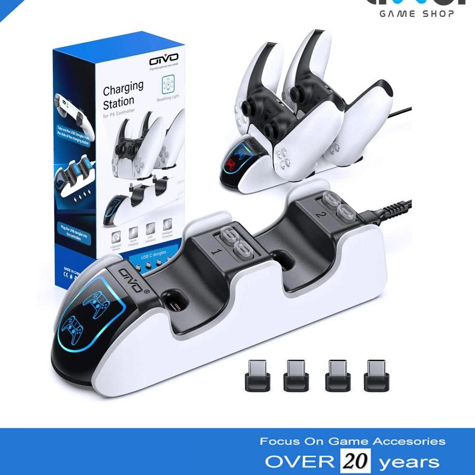 Diskon Terheboh PS5 LED OIVO Charging Dock Stand Station Stik Stick Controller PS5