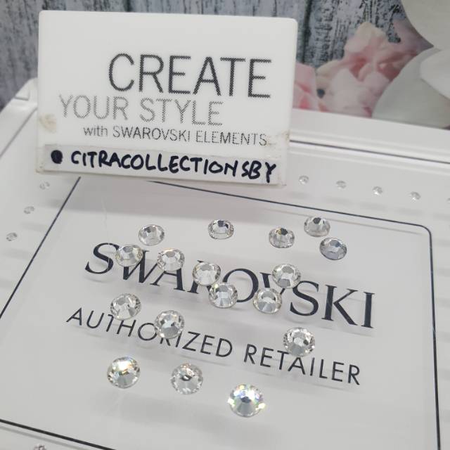 Swarovski tempel gosok hot fix hotfit clear crystal