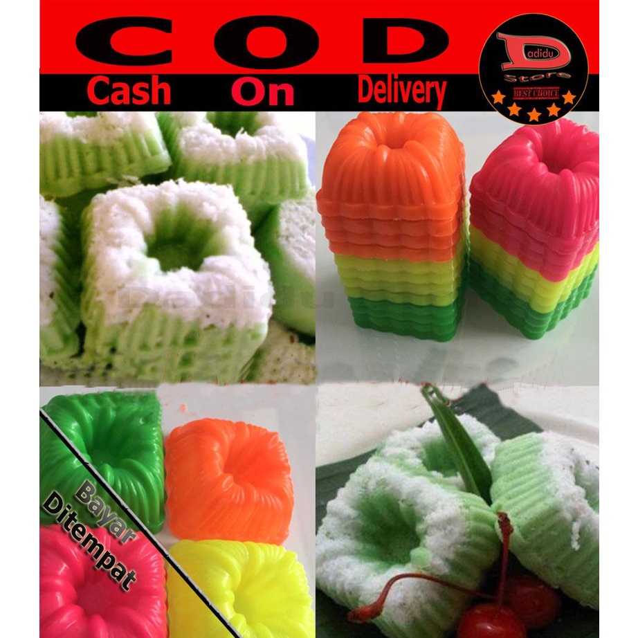 [DEASHOP] HARGA PROMO !! 48 PCS CETAKAN PUTU AYU KOTAK / CETAKAN AGAR BAHAN PLASTIK / CETAKAN PUDING KOTAK MURAH FOOD GRADE