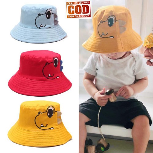 BUCKET HAT DINO USIA 1-8 TAHUN MODEL LUCU IMUT KUALITAS PREMIUM