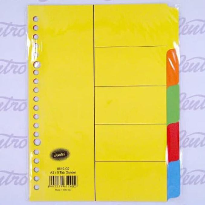 

BEST SELLER Pembatas kertas A5 20 Ring TERJAMIN