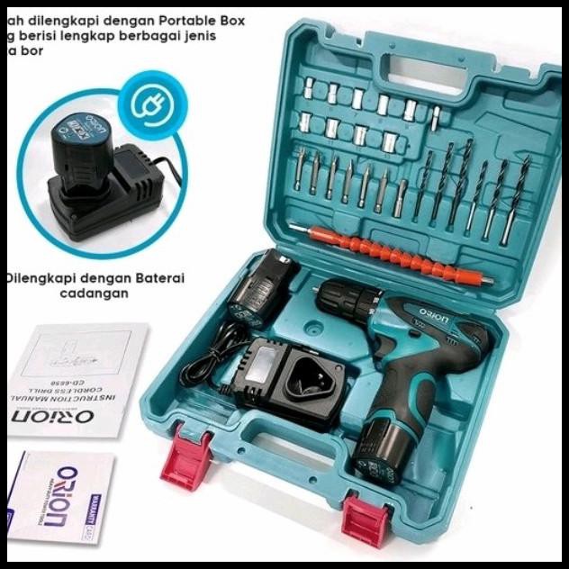 Bor Baterai Orion Komplit 2 Baterai 12V
