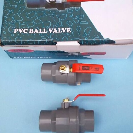 BALVALEP PVC GAGANG BESI MERK ONO 2 &quot;/BALL VALVE STOP KRAN/ BALVALEP