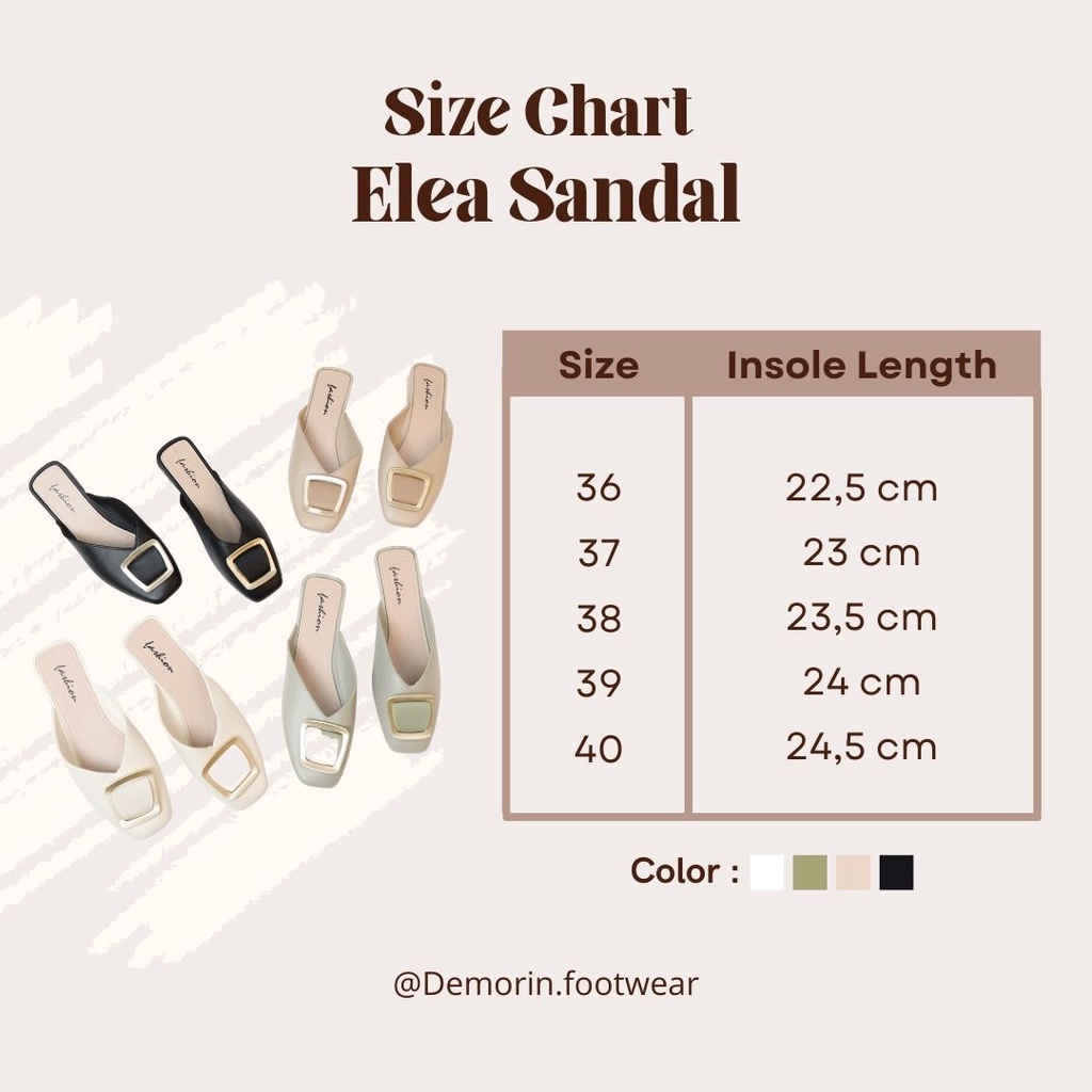 Elea Sepatu Flat Jelly Wanita Slip On - Demorin Shoes