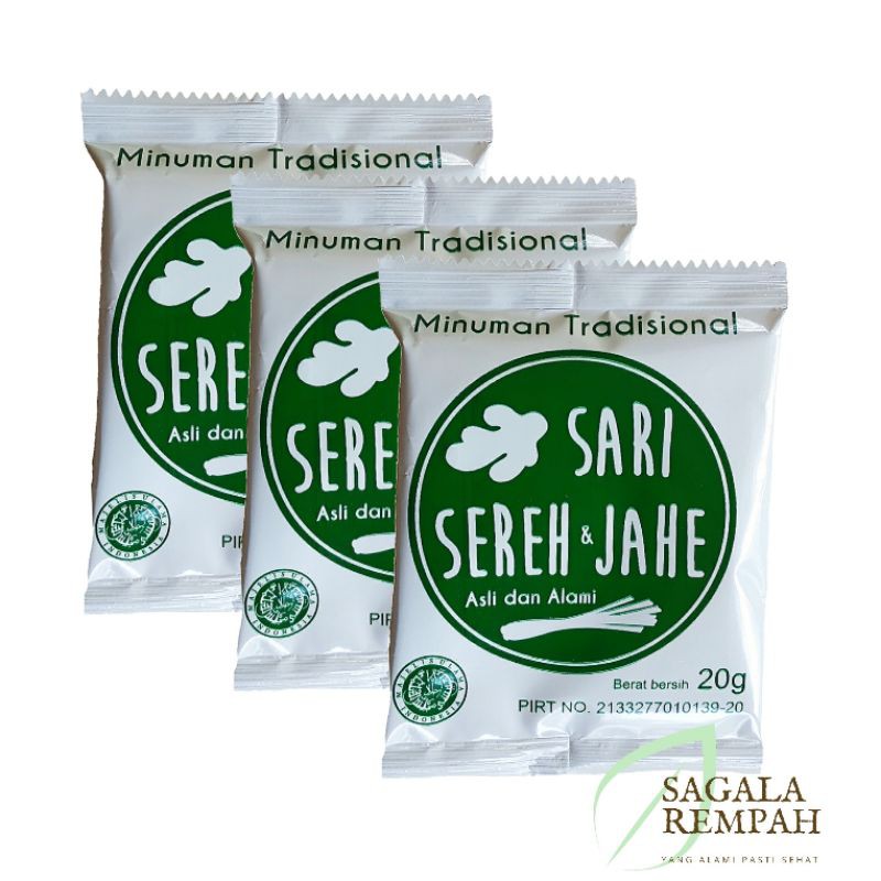 

Hanjuang Sari Sereh Jahe Renteng 10 X 20g