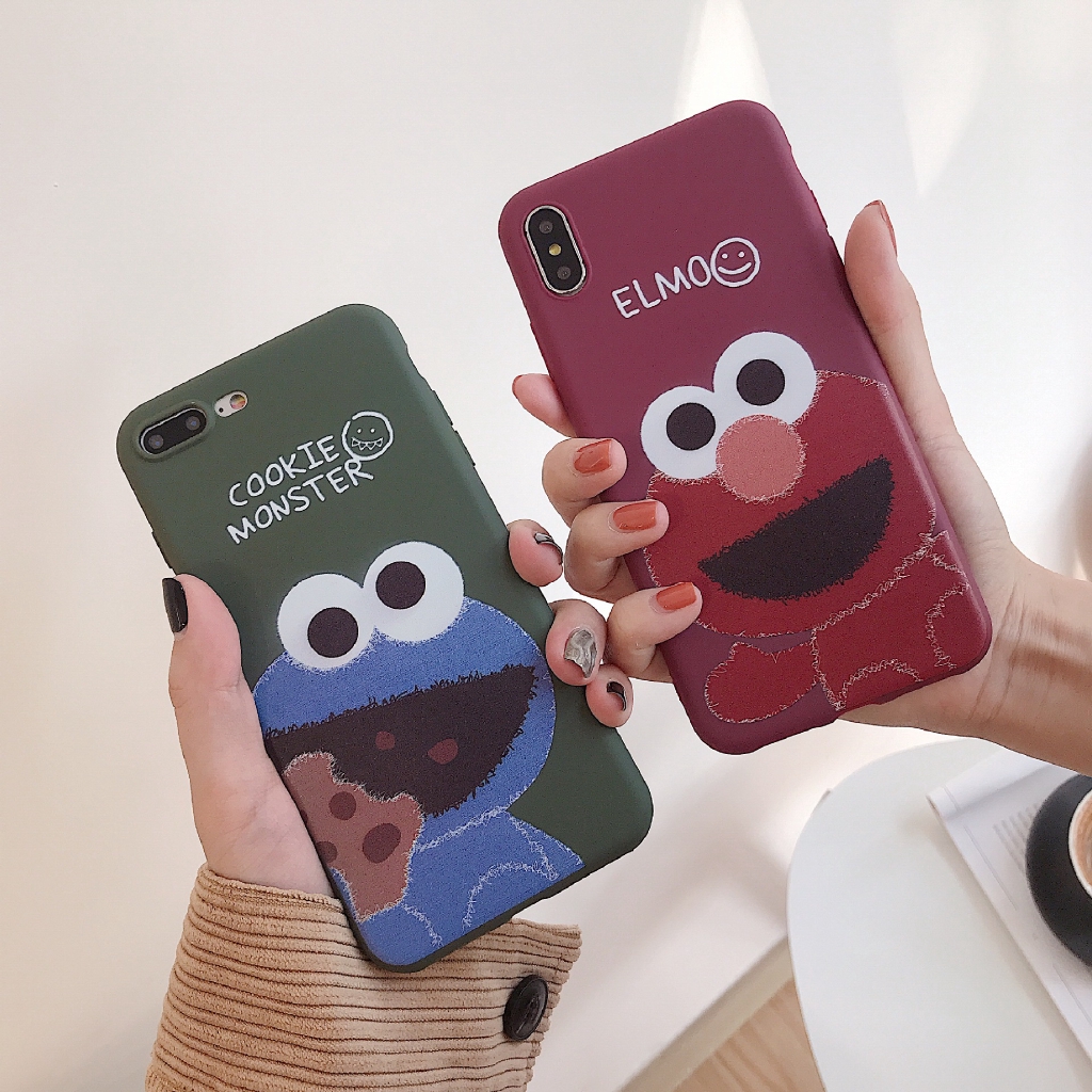 Casing Gambar Kartun Anime Cookie Street Elmo Cookie Untuk Oppo