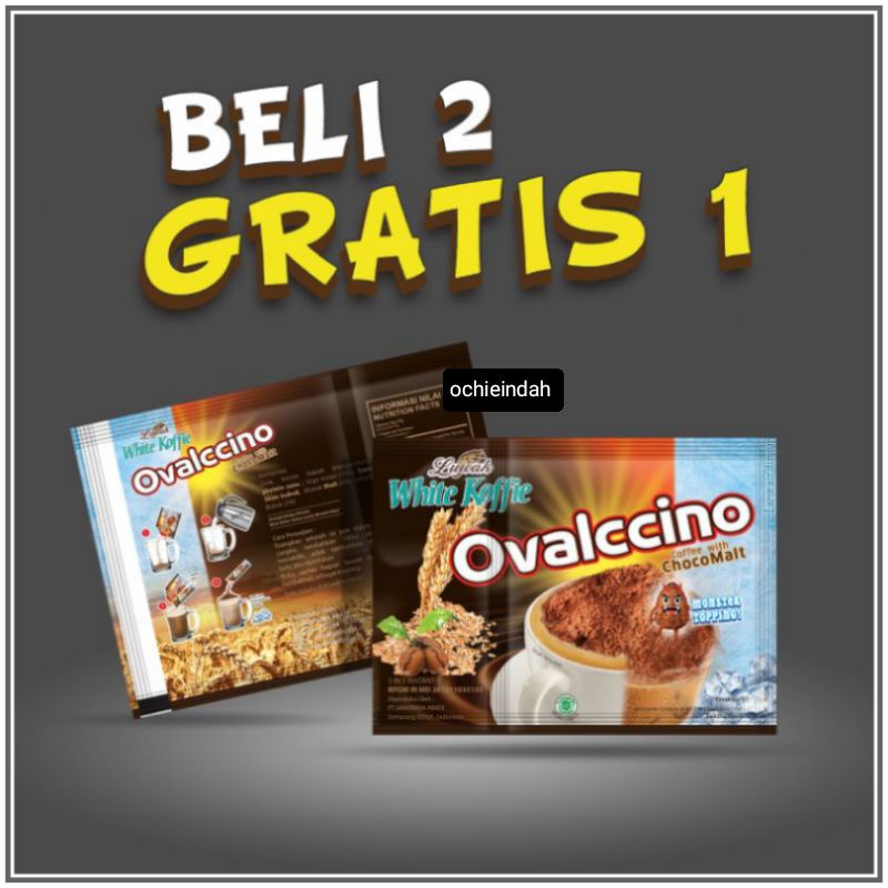 

OVALCCINO WHITE KOFFIE (PROMO BUY 2 GET 1)