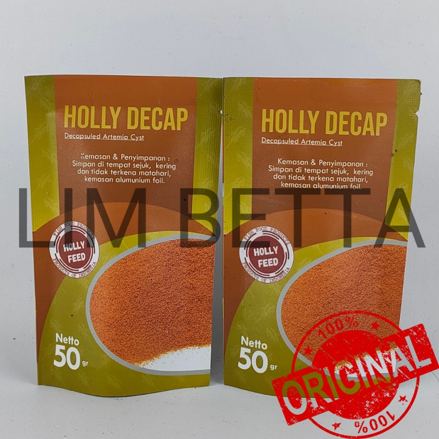 HOLLY DECAP 50 GRAM / ARTEMIA INSTAN / ARTEMIA DECAPSULE