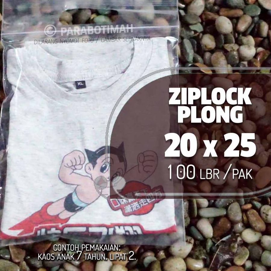 

Plastik klip plong ziplock 20x25 packing hijab skincare coffee shop boxer baju anak buku A5 dll