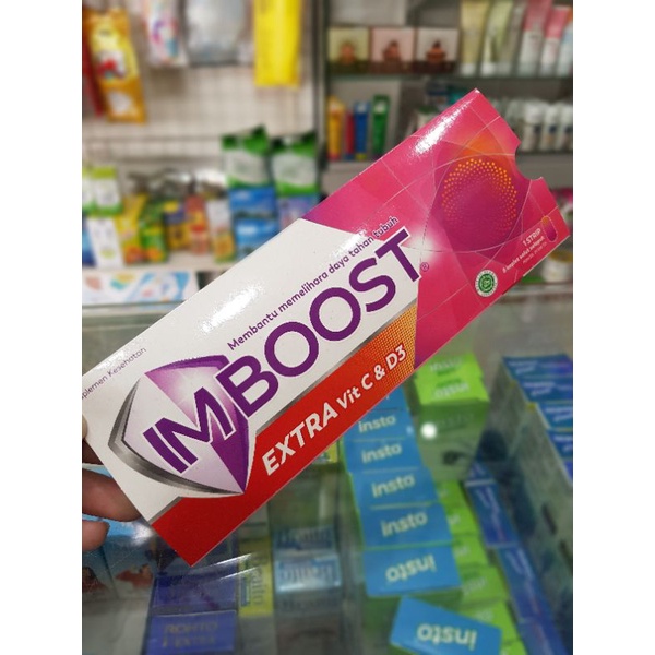 Imboost Extra Vitamin C &amp; D3 / Daya Tahan Tubuh / Suplemen Kesehatan / Vitamin
