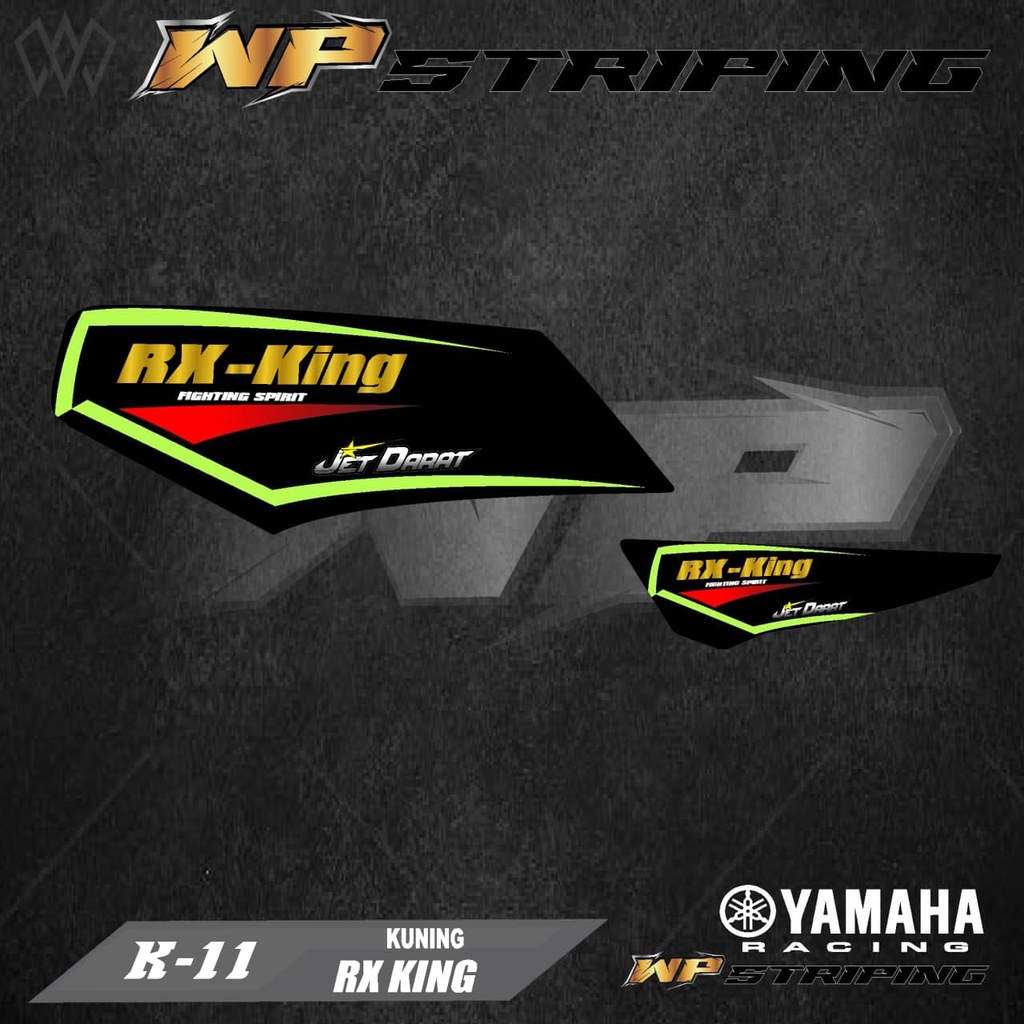 STRIPING RX KING - STIKER VARIASI LIST SKOTLET MOTOR YAMAHA RX KING - K-11