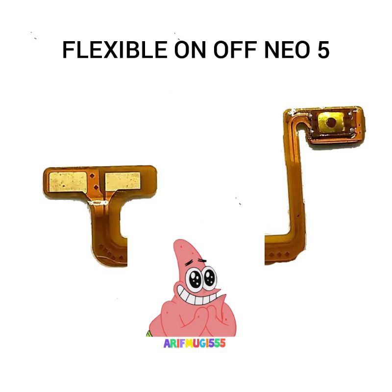 FLEXIBLE FLEXIBEL TOMBOL ON OFF OPPO NEO 5 ORIGINAL