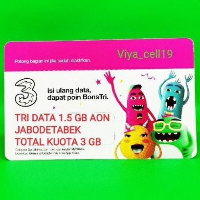 VOUCHER TRI AON 1.5 GB JABODETABEK