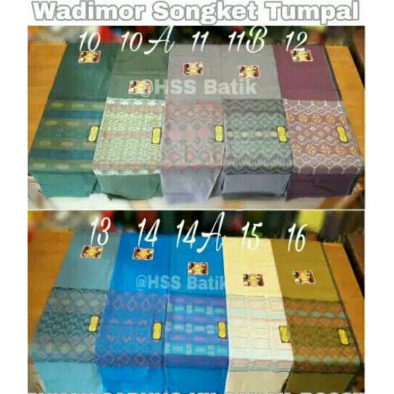 Sarung WADIMOR relief songket timbul original