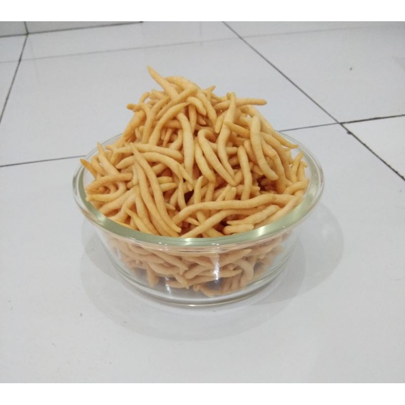 

Curut Keju / Telur Gabus Keju / Stik Keju / Kerupuk Ekor Tikus Keju / Snack Keju 500g