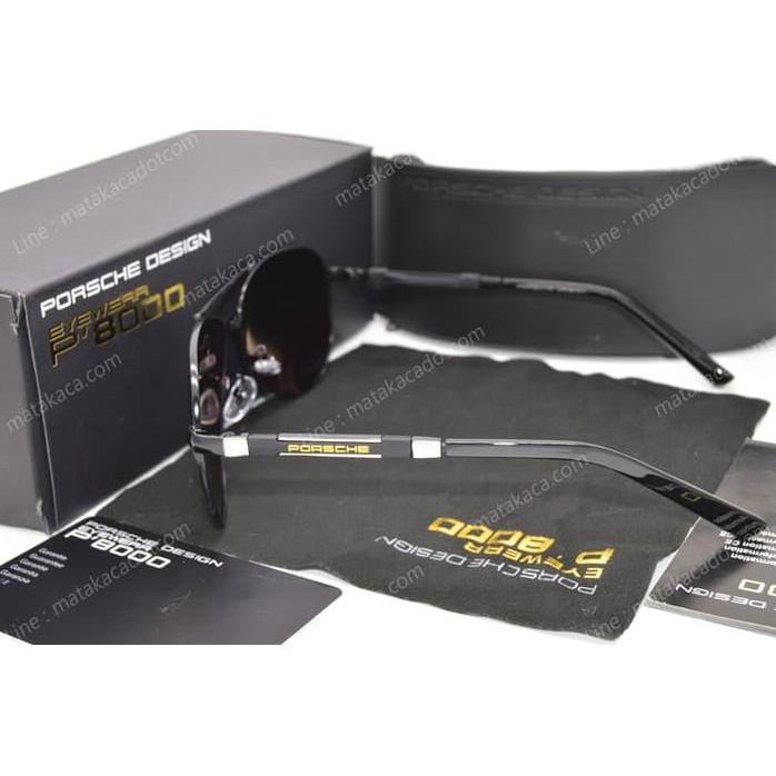 Kacamata Sunglasses Porsche Design 8715 Hitam Silver