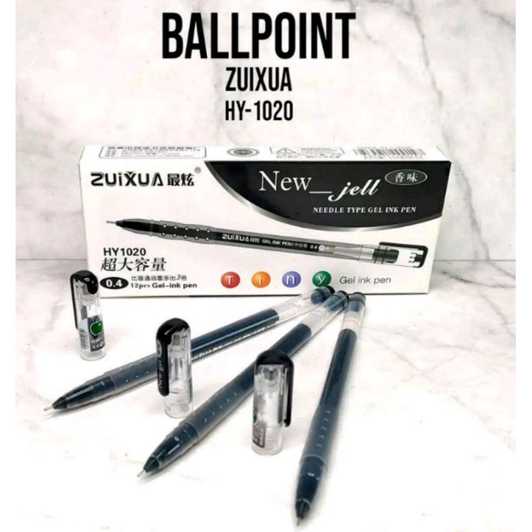 

12 PCS BALLPOINT/PULPEN ZUIXUA 0.4 MM HY-1020