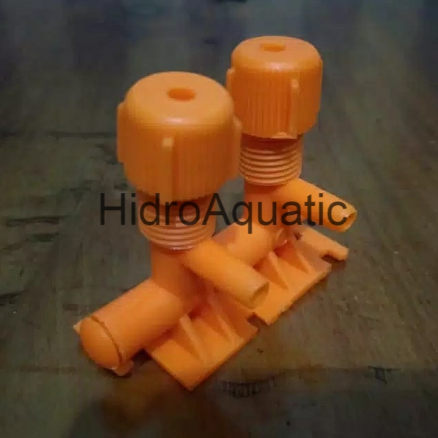 Keran Udara 2 Lubang / Keran Aerator / kran 2 way / kran 2 arah / kran putar / HARGA per pcs