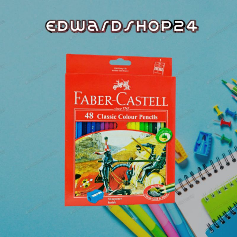 

Pensil warna Faber Castell 48 warna