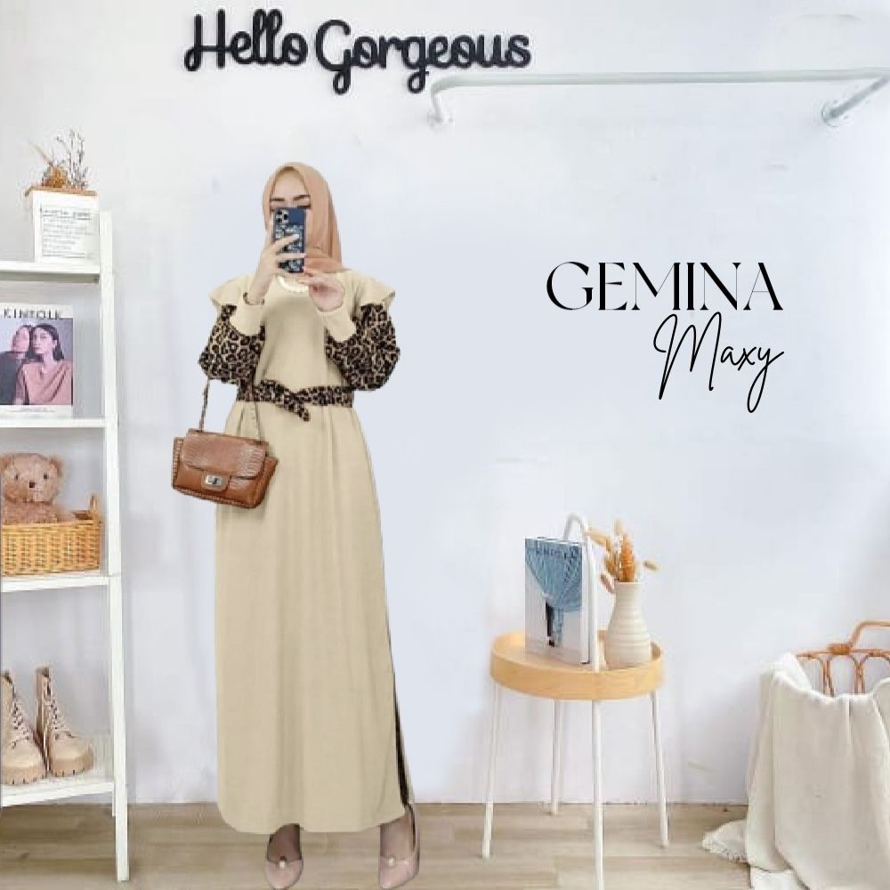 PAKAIAN WANITA LONG TUNIK MAXI GEMINA MUSLIM DMR