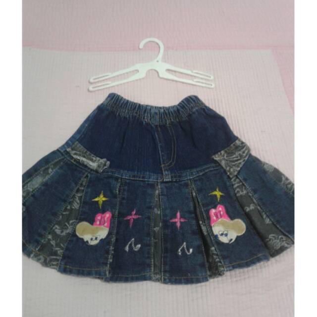 Rok jeans anak / skirt / rok cantik / preloved / second