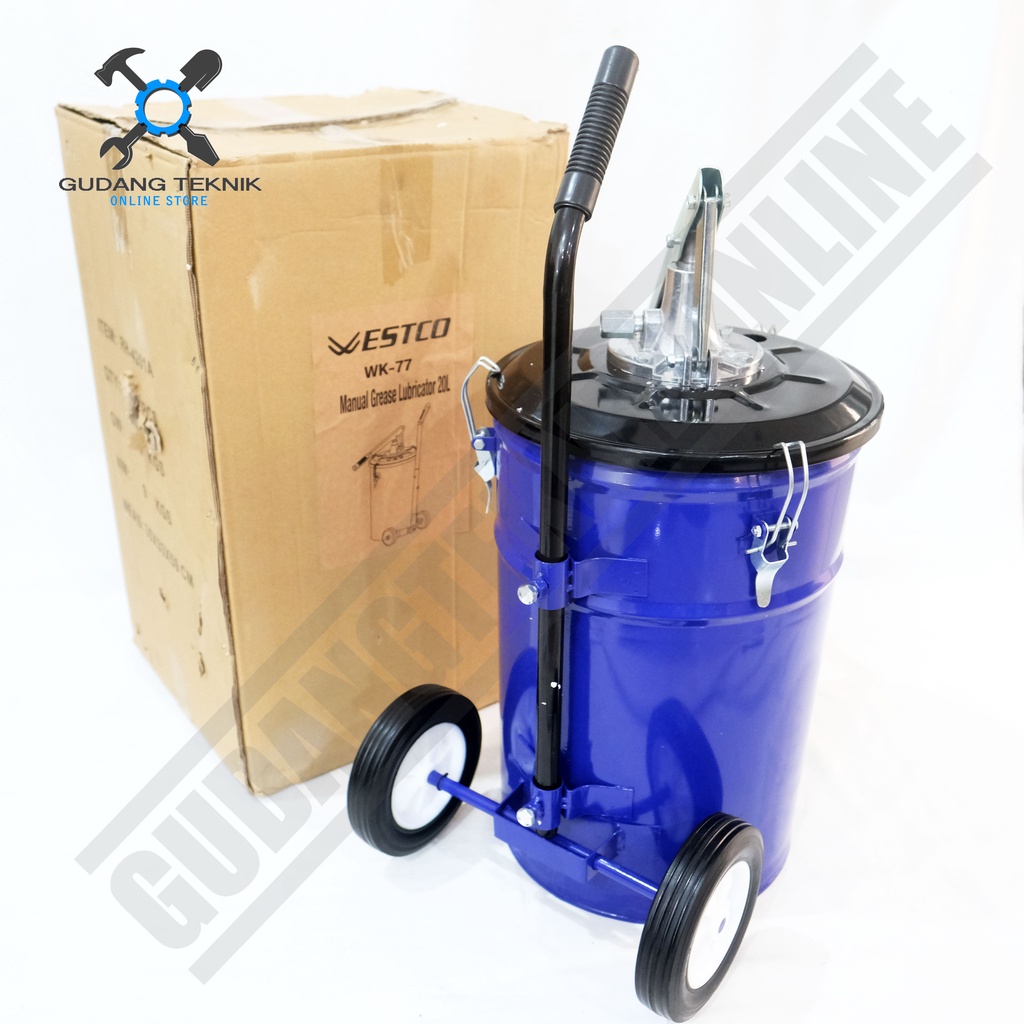 Pompa Pelumas Grease Manual Lubricator 20L WESTCO WK77 / Pompa Oli Greas Gemuk Lubrikator 20 Liter WK 77 WESTCO WK-77