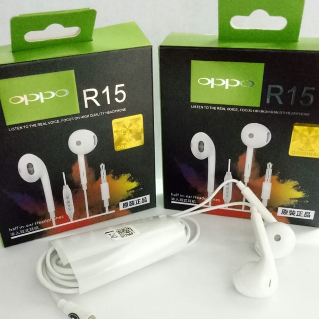 HEADSET/ HF/ HANDSFREE ORI OPPO R15