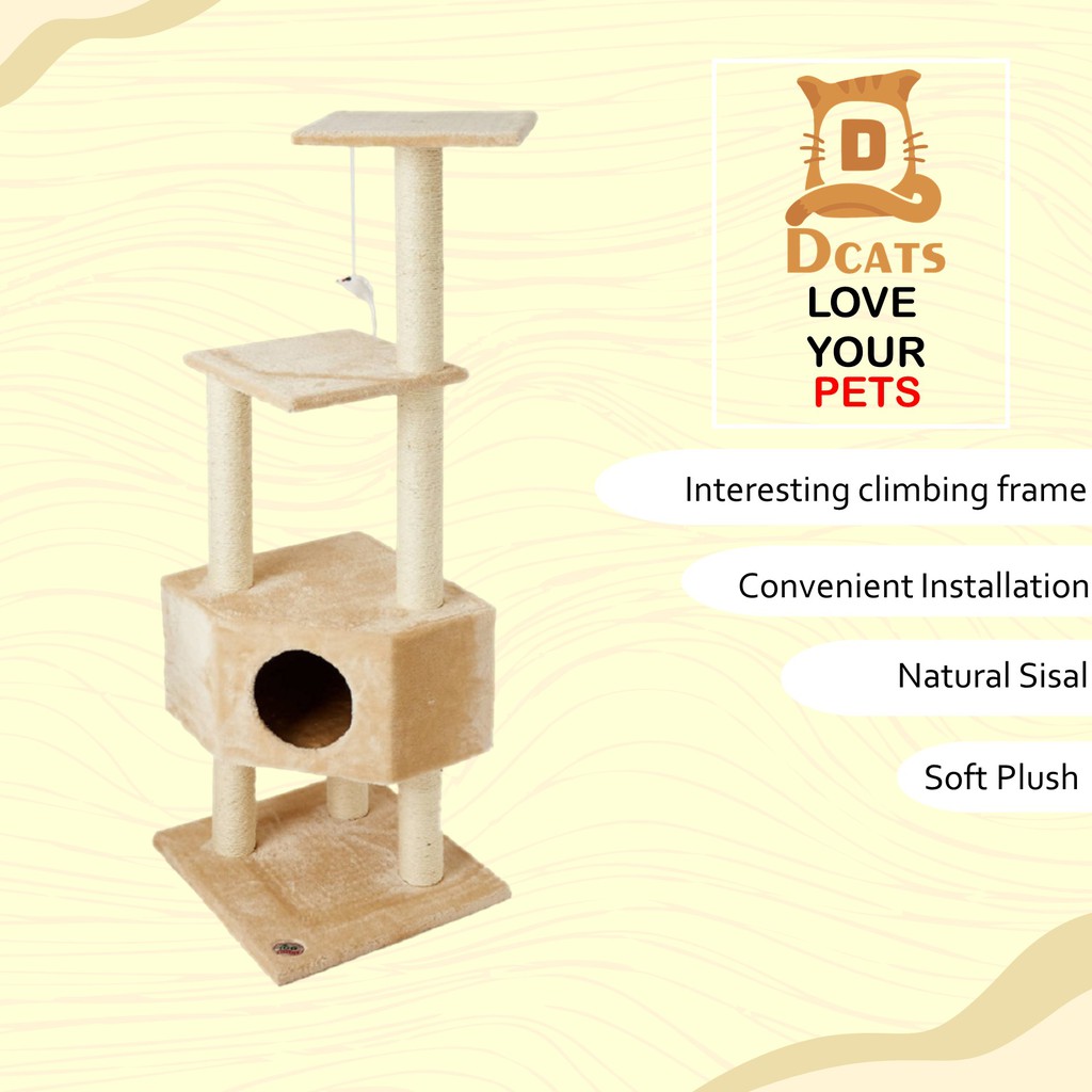 Dcats / Cat Tree / Cat Condo / Cat Tower / Panjatan Kitten / Kandang Kitten / Garukan Kucing /Bengal