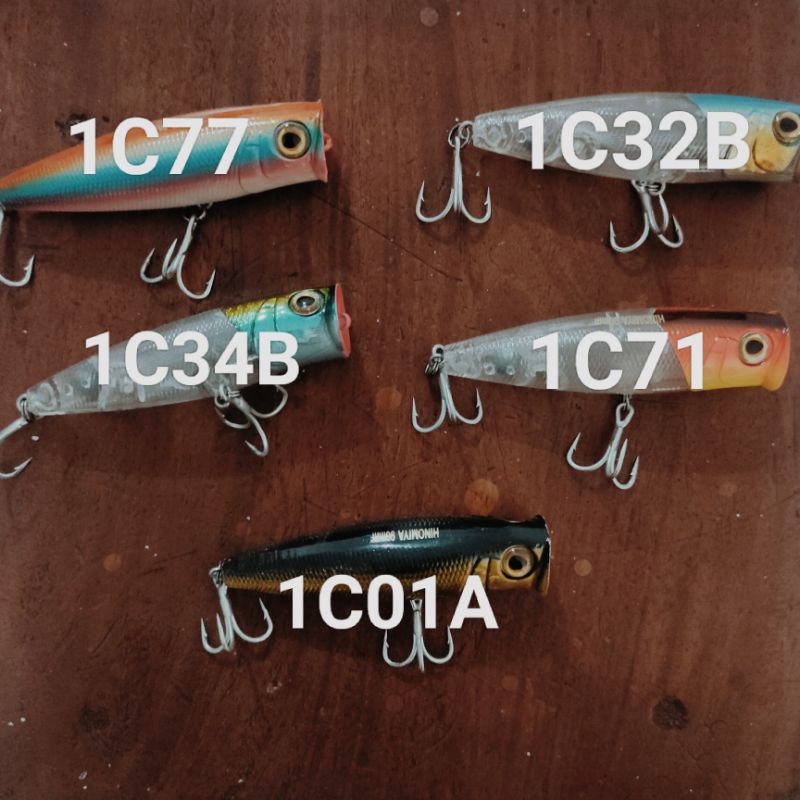 Umpan Popper Hinomiya lure series  HW1019B 90mm