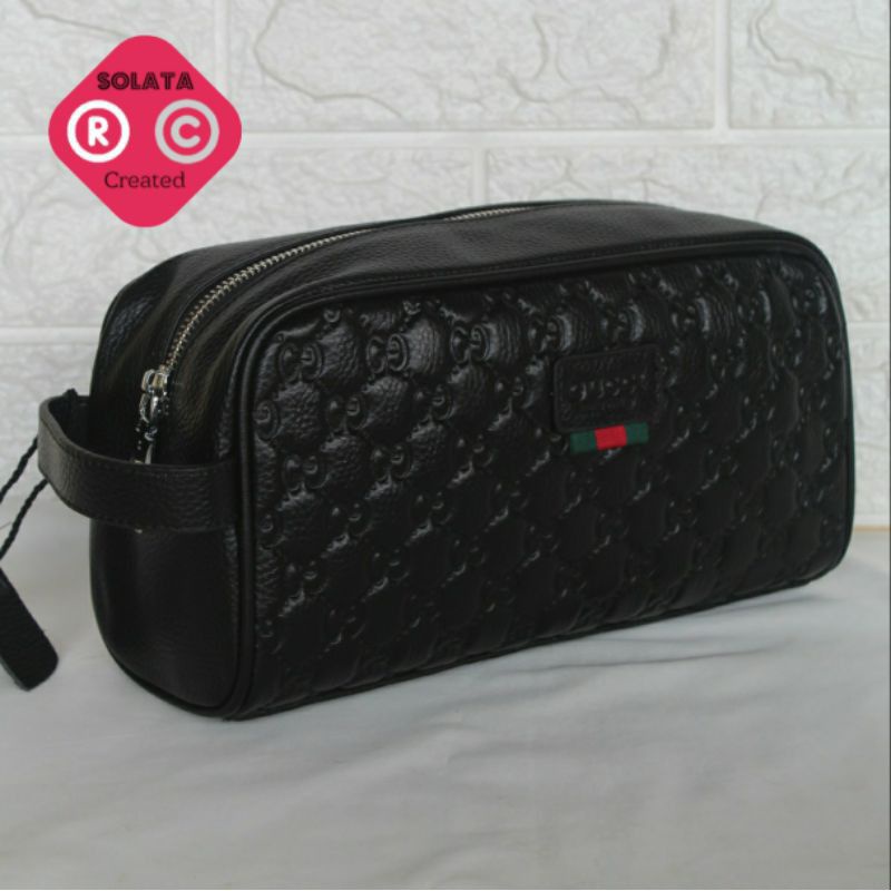 HANDBAG GUCCI KULIT ASLI - CLUTCH GUCCI PRIA WANITA - POUCH GUCCI