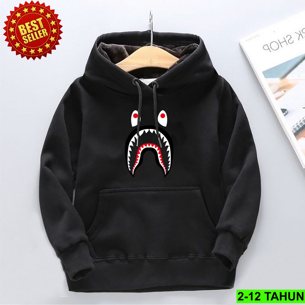 Hodie Anak BABY SHARK Jaket Laki Laki Perempuan Usia 2 - 12 Tahun Bisa COD Sweater Terbaru