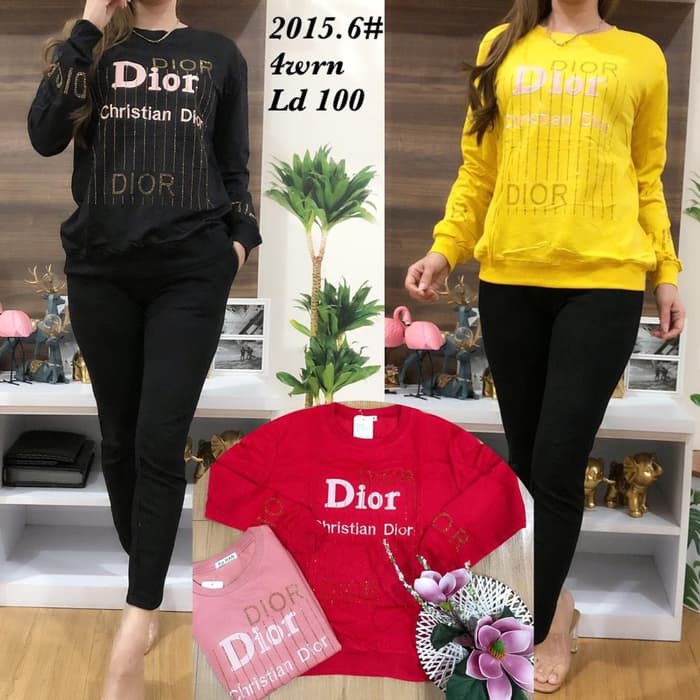 Baju Wanita Big Size Jumbo Kaos Import Dio Kuhan XL