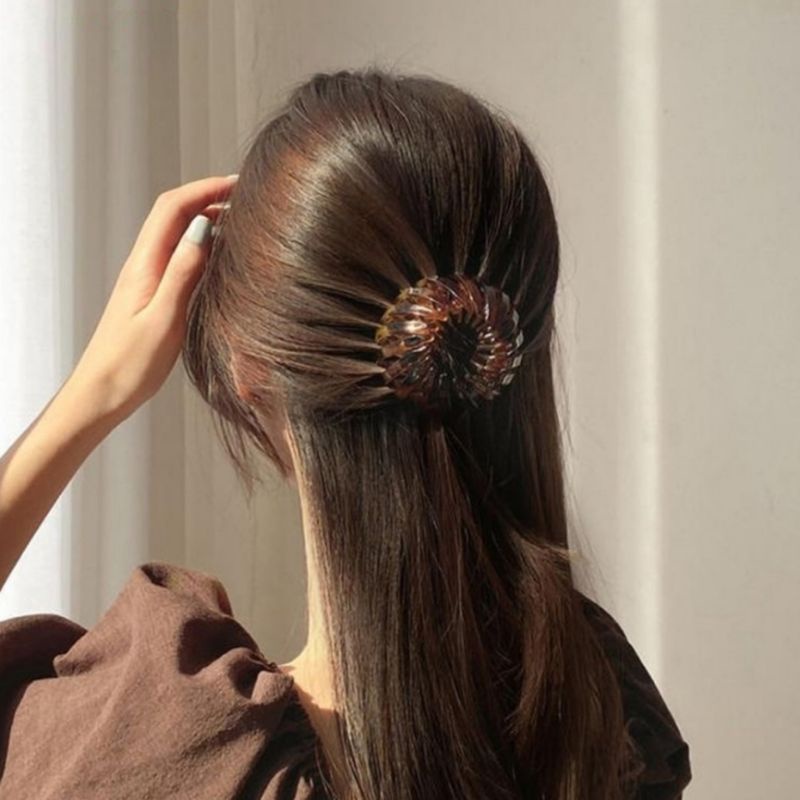 Jepit Rambut Korea Ponytail Hair Clip Sanggul Ikat Rambut Import