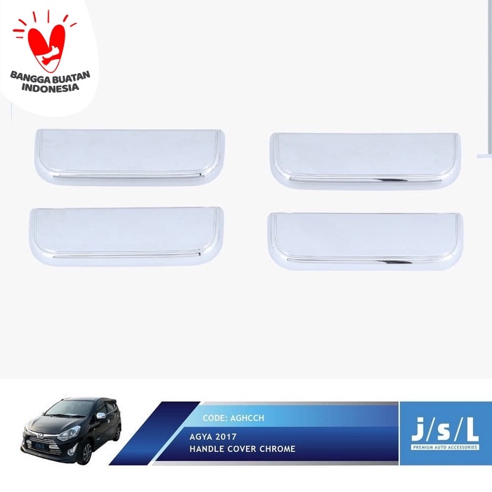DNS_OTOMOTIF -  New Agya 2017 Pegangan Pintu JSL/Handle Cover Chrome/Aksesoris Agya