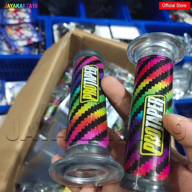 HANDGRIP SARUNG GAS PELANGI PROTAPER SET KIRI KANAN UNIVERSAL SEMUA KOTOR HANDHRIP PROTAPER PELANGI