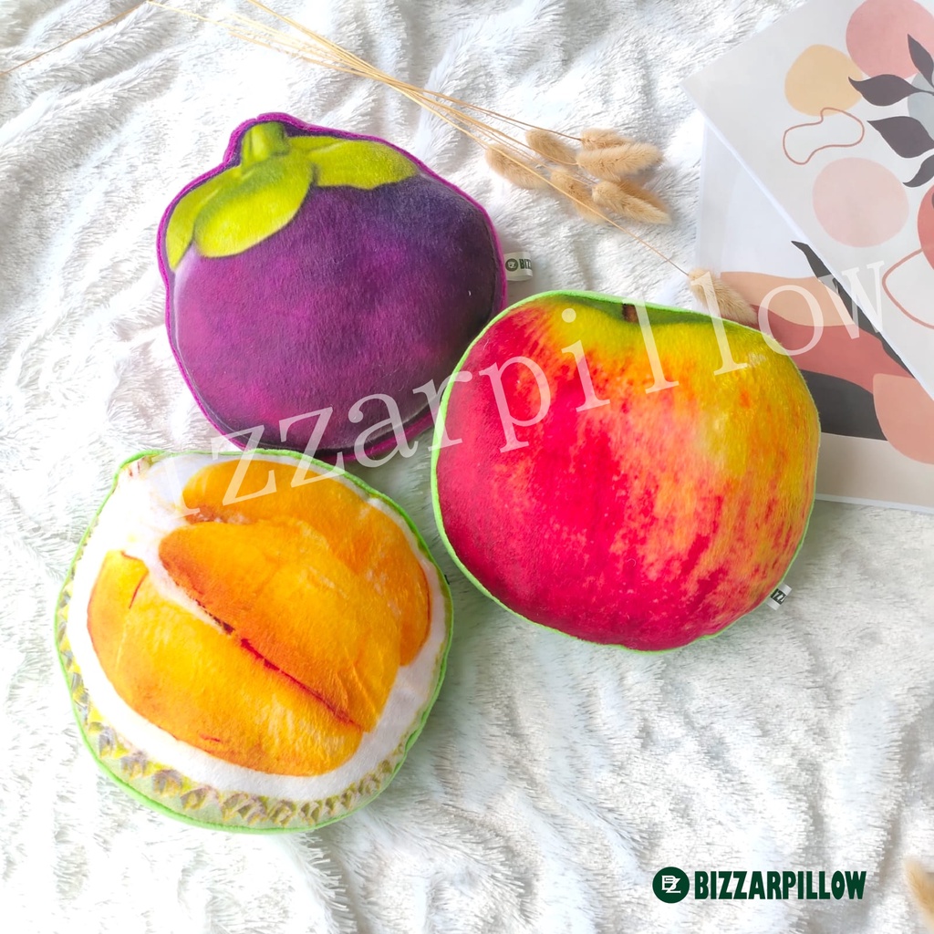 Bizzarpillow Bantal Motif Buah Segar Size S Bantal Edukasi Anak BZ003