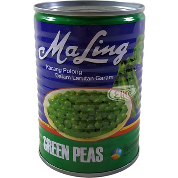 

Ma Ling Kacang Polong Kaleng 397gr MaLing Green Peas dalam Larutan Garam