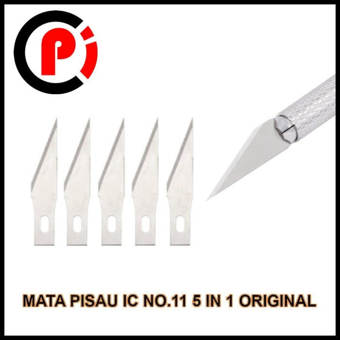 WLXY Paket isi 5 Pcs Refill Mata Isi Ulang Pisau Ukir No 11