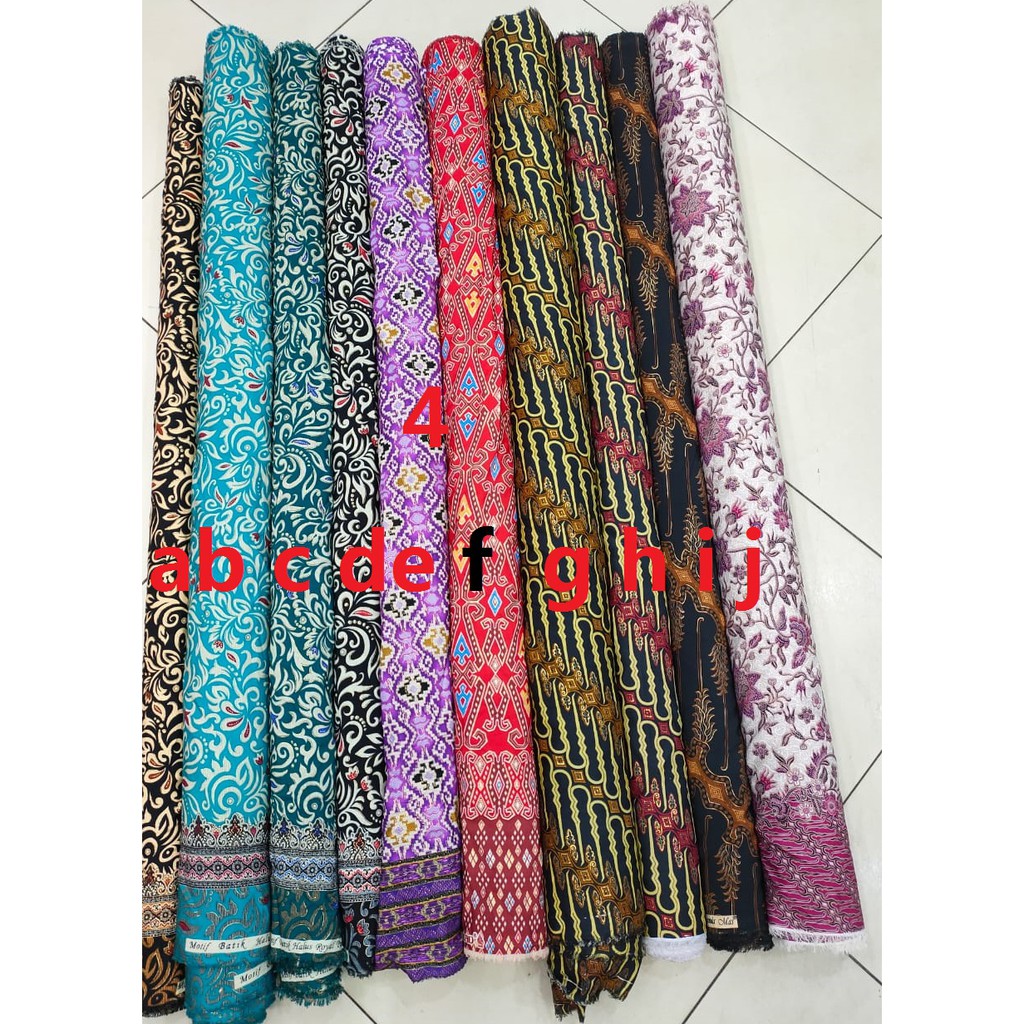 KAIN BATIK METERAN BAHAN polyester