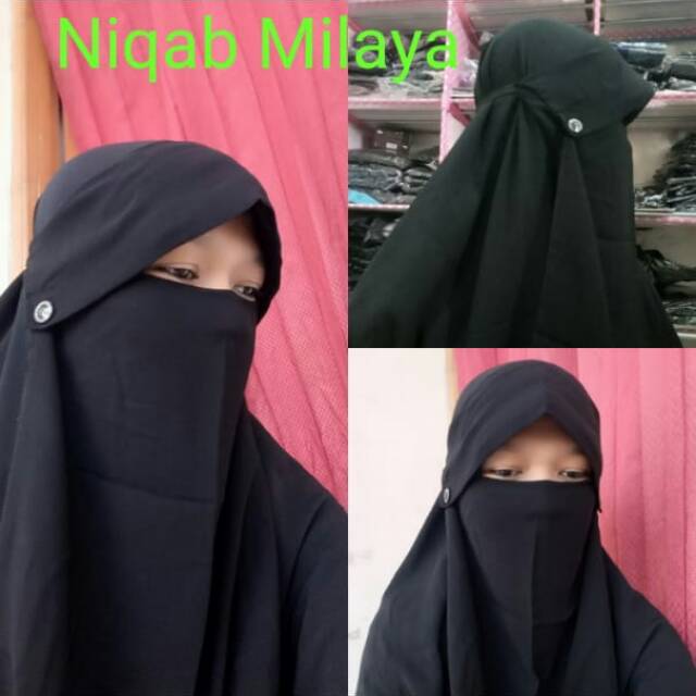 NIQAB PONI KANCING CADAR TALI KARET TERMURAH