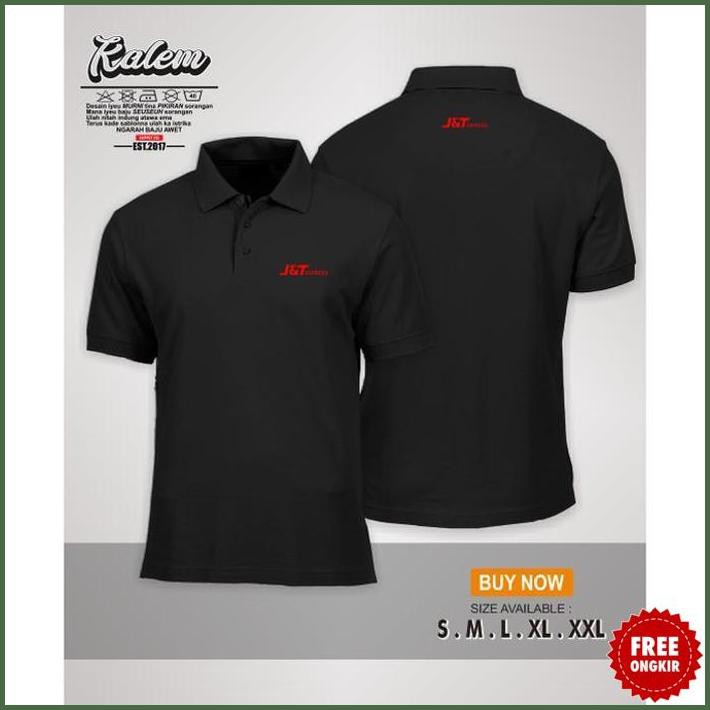 (Terlaris) Kaos/baju/pakaian Polo Shirt Baju Kerah Distro J&T EXPRESS JNT J & T J N T polos