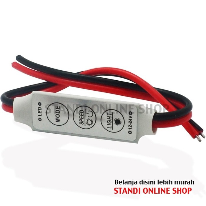 Mini LED Strip Controller Dimmer Strobo SMD5050 3528 DC12V 24V Murah