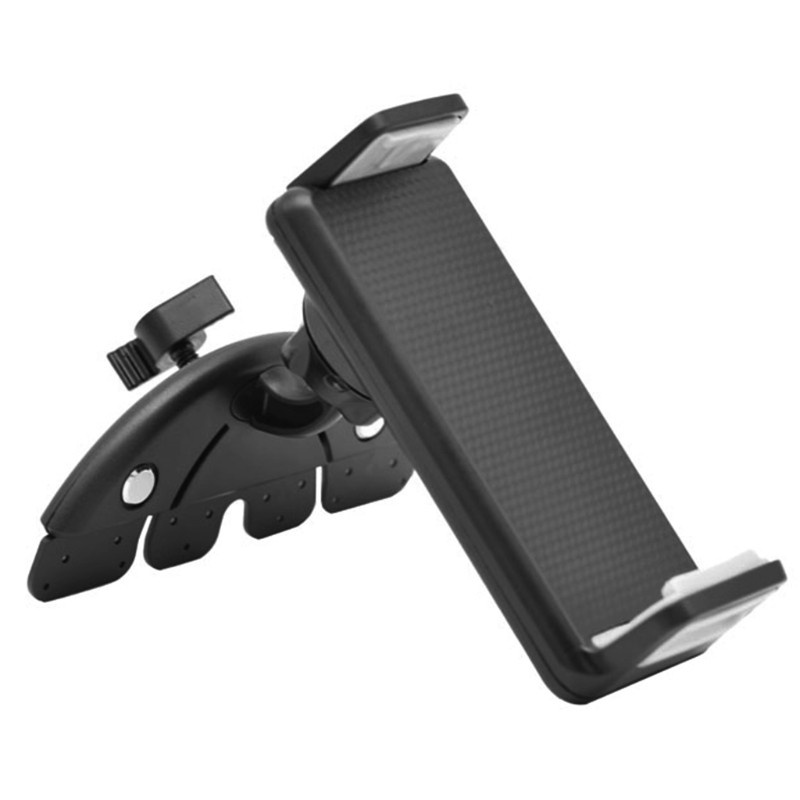 Vivi Stand Mount Slot Cd Mobil Rotasi 360 ° Untuk Smartphone / Tablet Pc 4-11 &quot;