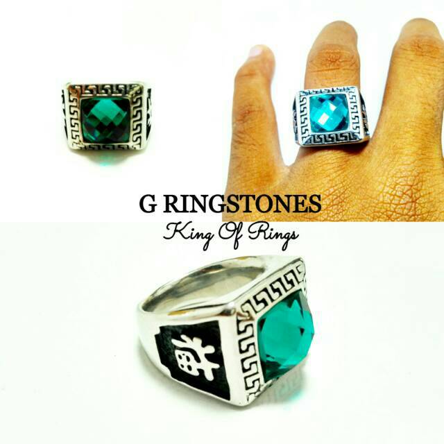 Cincin batu akik diamond